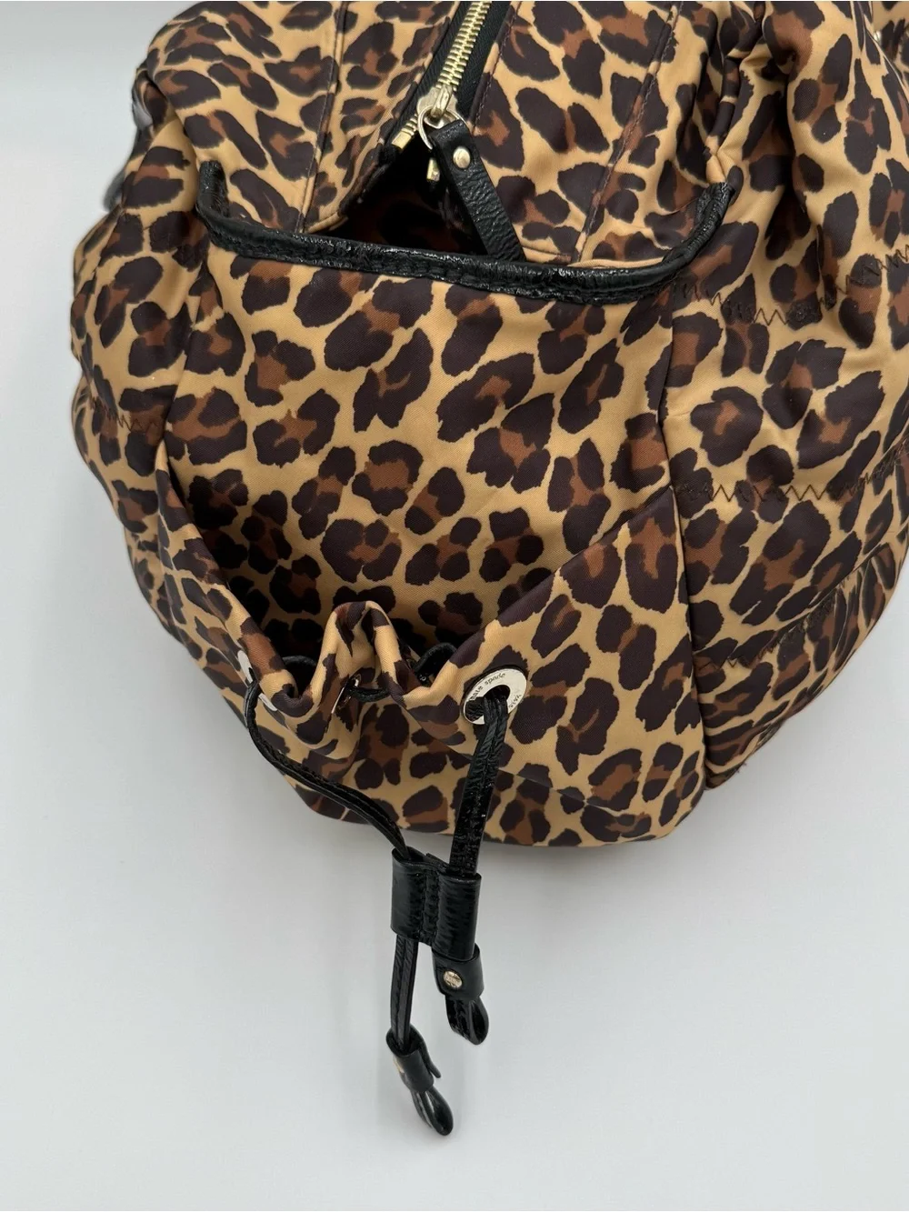 Kate Spade Leopard Stevie Nylon Diaper Bag